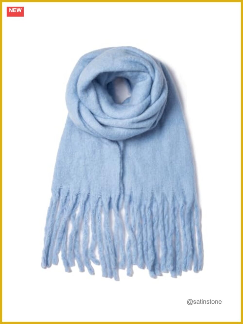 Oversized Chunky Knit Acrylic Blanket Scarf Winter Wrap Women